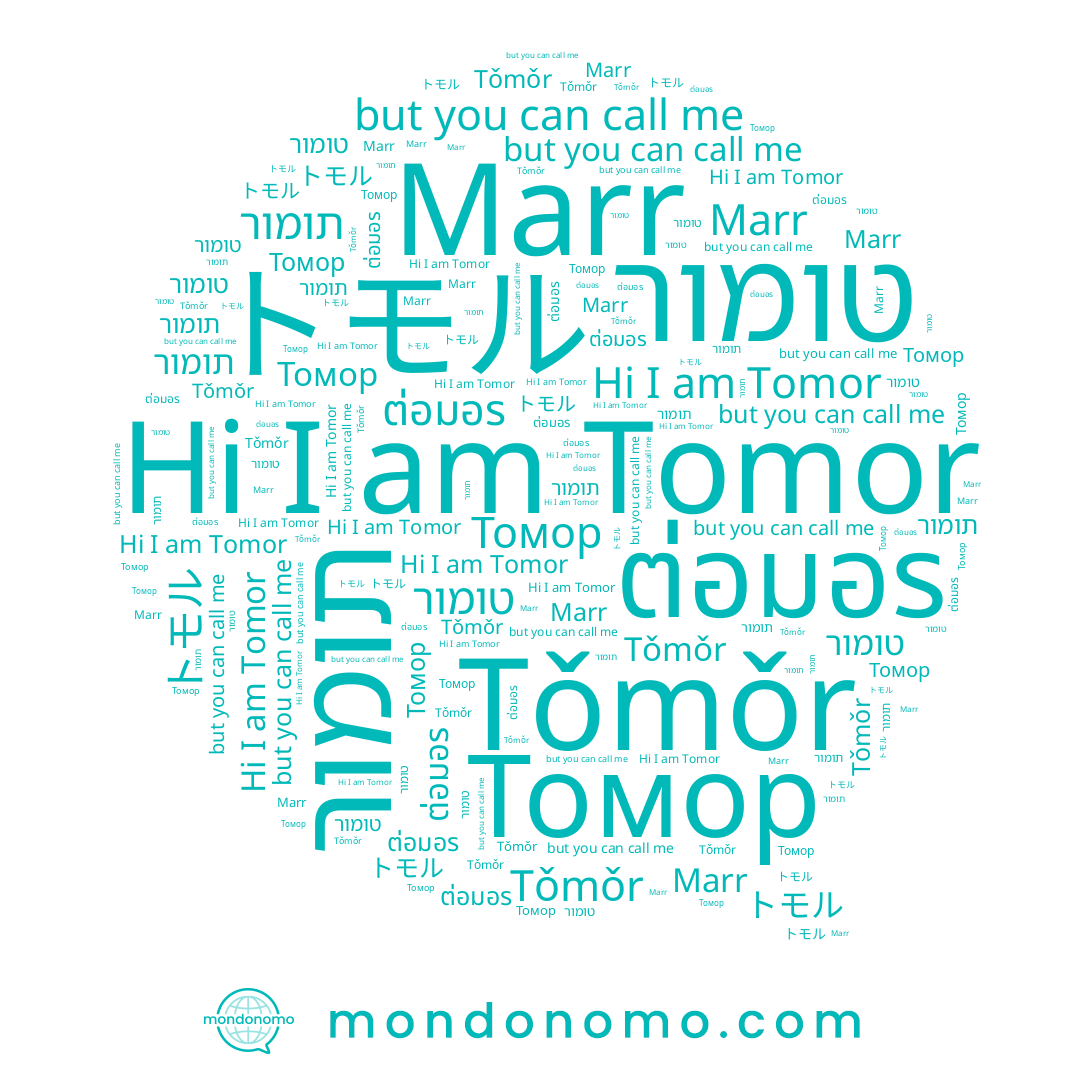 name Томор, name תומור, name Tǒmǒr, name Tomor, name Marr, name ต่อมอร, name טומור, name トモル