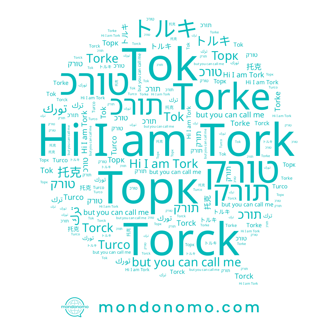 name תורק, name Торк, name Torck, name تورك, name Tork, name Tok, name טורכ, name 托克, name Torke, name תורכ, name トルキ, name ترك, name טורק, name Turco