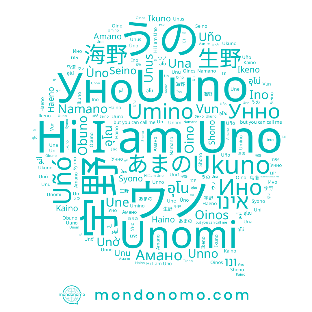 name 生野, name Obuno, name Unomi, name Amano, name Namano, name Uñó, name אינו, name יונו, name อุโน่, name 乌诺, name Un, name อุโน, name Унно, name Uni, name Ino, name ונו, name أونو, name Ùno, name Уно, name ウノ, name Shono, name Oino, name 海野, name Uuno, name Umino, name Unờ, name Seino, name Ikuno, name انو, name Ино, name Ukuno, name Ikeno, name Vun, name Haeno, name อุโณ, name Kaino, name Unu, name Амано, name Unno, name Una, name Uno, name Oinos, name Uño, name Unus, name 宇野, name Syono, name あまの, name Haino, name Une