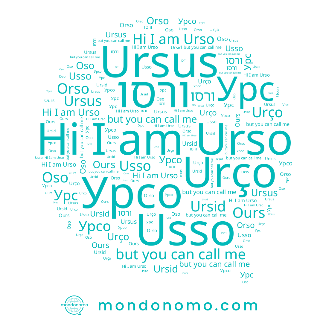 name ורסו, name Урсо, name Ours, name Orso, name Usso, name Ursid, name Урс, name Urço, name Urso, name Ursus, name Oso