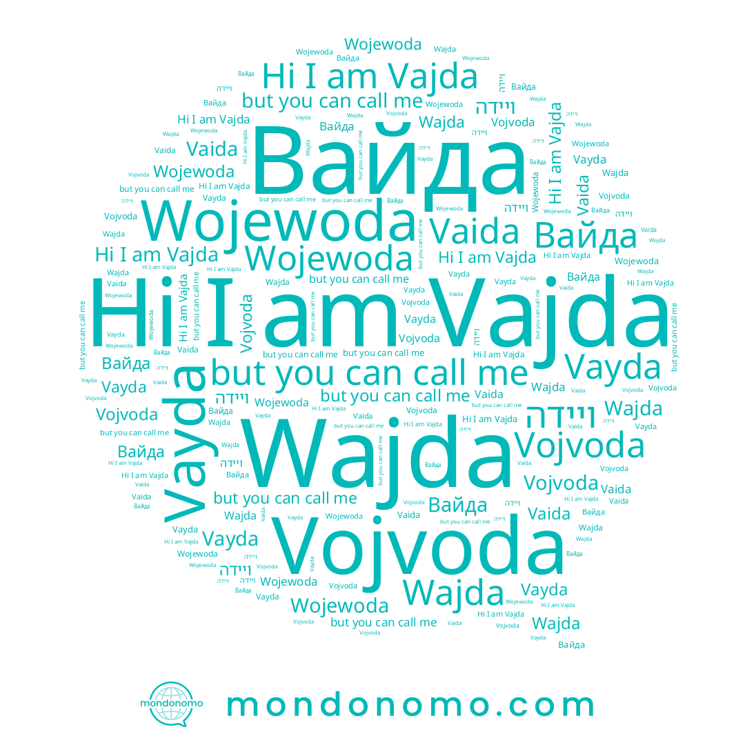 name ויידה, name Wojewoda, name Wajda, name Vayda, name Вайда, name Vaida, name Vojvoda, name Vajda