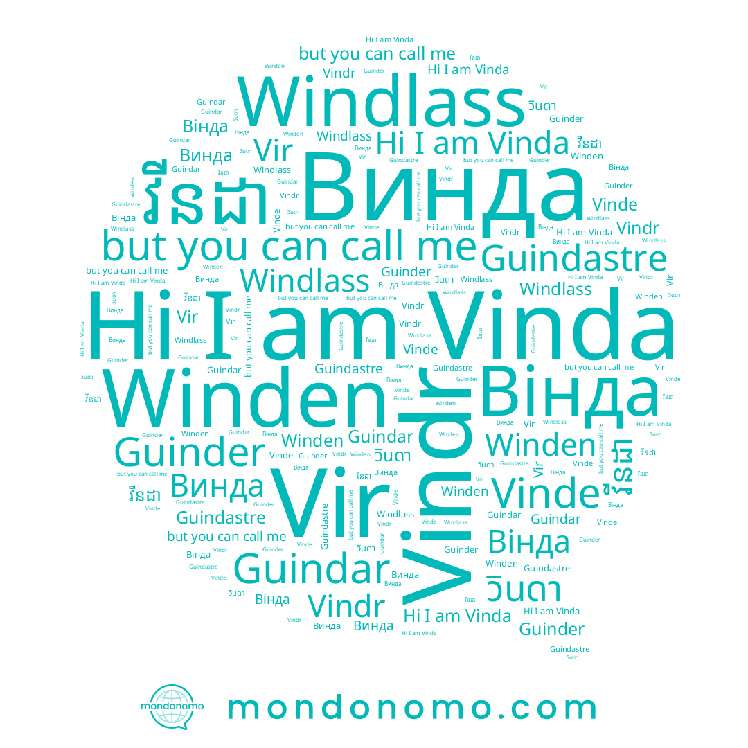 name វីនដា, name Guindastre, name Guinder, name Windlass, name วินดา, name Winden, name Vinde, name Винда, name Вінда, name Guindar, name Vir, name Vinda, name Vindr