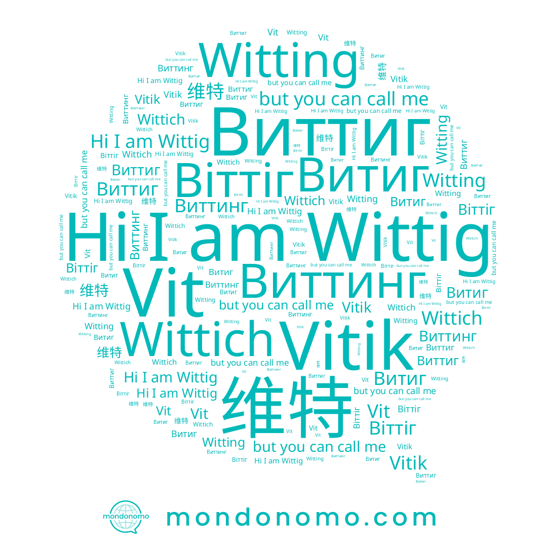 name Witting, name Wittich, name Vitik, name Виттинг, name Wittig, name Vit, name Виттиг, name 维特