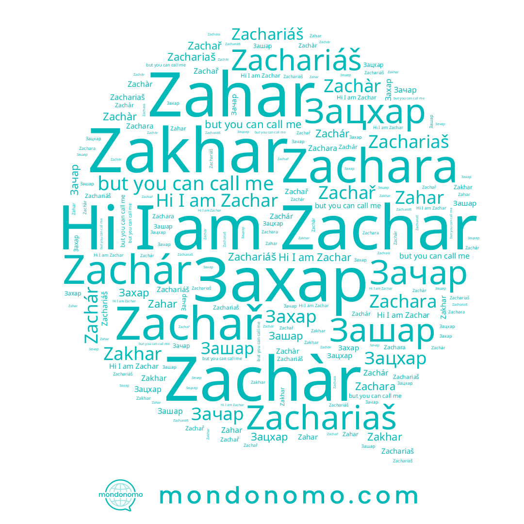 name Zachař, name Зацхар, name Zachariaš, name Захар, name Zachariáš, name Zachara, name Zahar, name Zakhar, name Зачар, name Зашар, name Zachar, name Zachàr, name Zachár