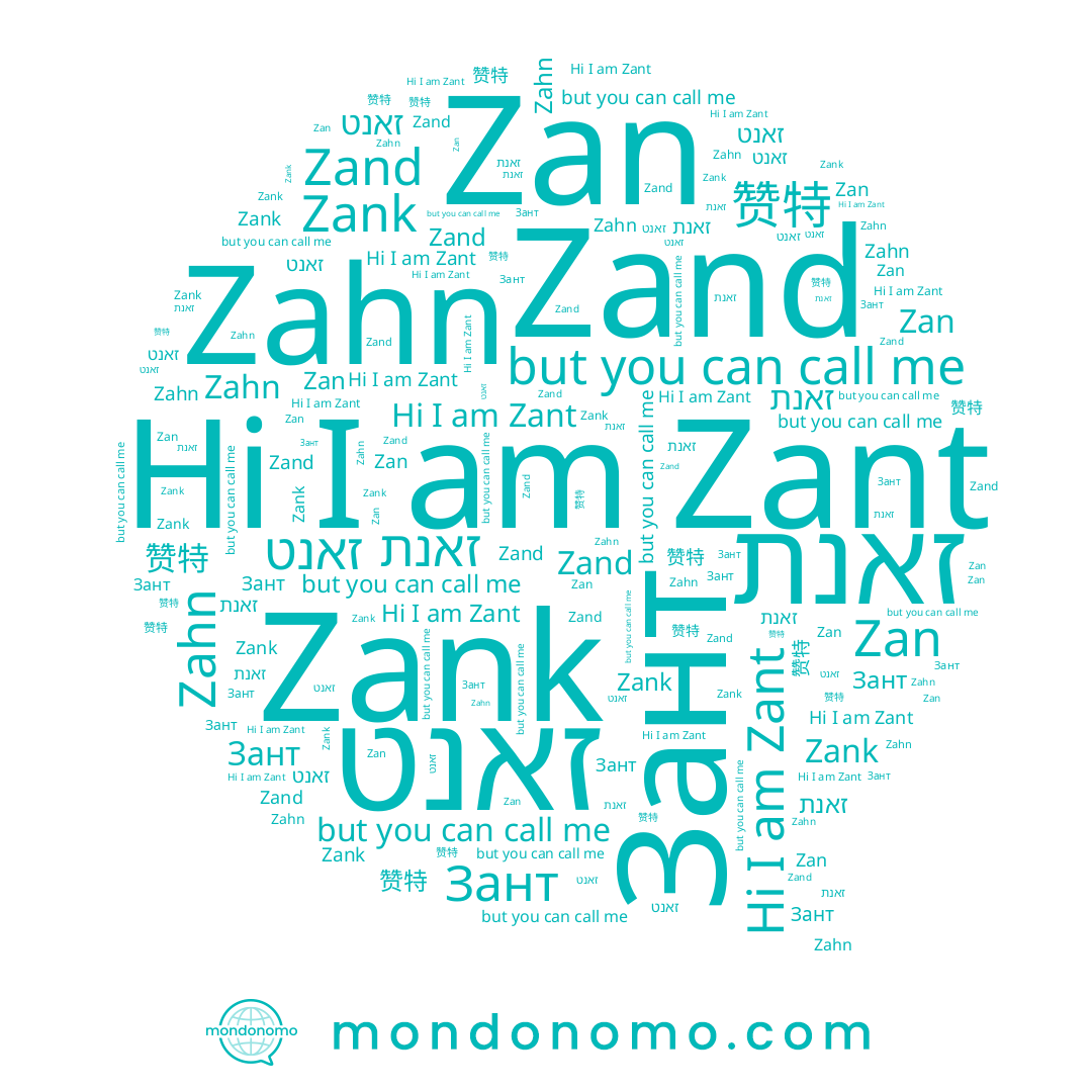 name Zan, name Zahn, name Zant, name זאנט, name זאנת, name 赞特, name Zand, name Zank, name Зант