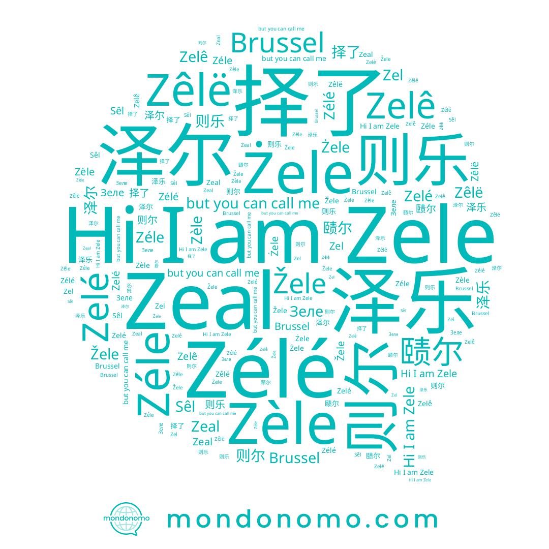 name Żele, name 泽尔, name Zele, name 则尔, name 赜尔, name Zèle, name Zel, name Sêl, name Zéle, name Zeal, name 则乐, name Zelé, name Brussel, name Žele, name Zêlë, name Зеле, name Zélé, name Zelê, name 泽乐, name 择了