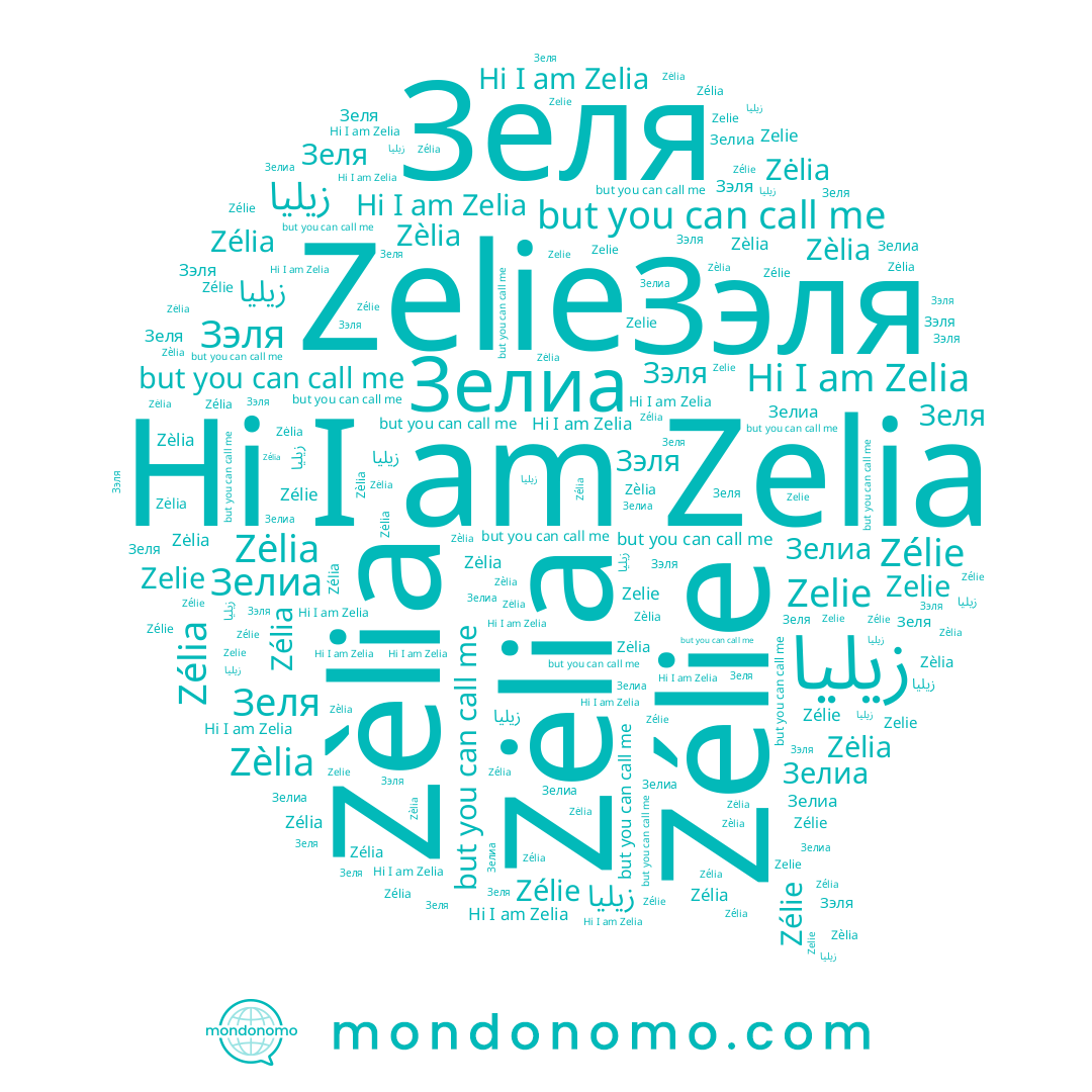 name Zèlia, name Zélie, name Зелиа, name Zélia, name Zėlia, name Zelia, name Зеля, name Zelie, name Зэля