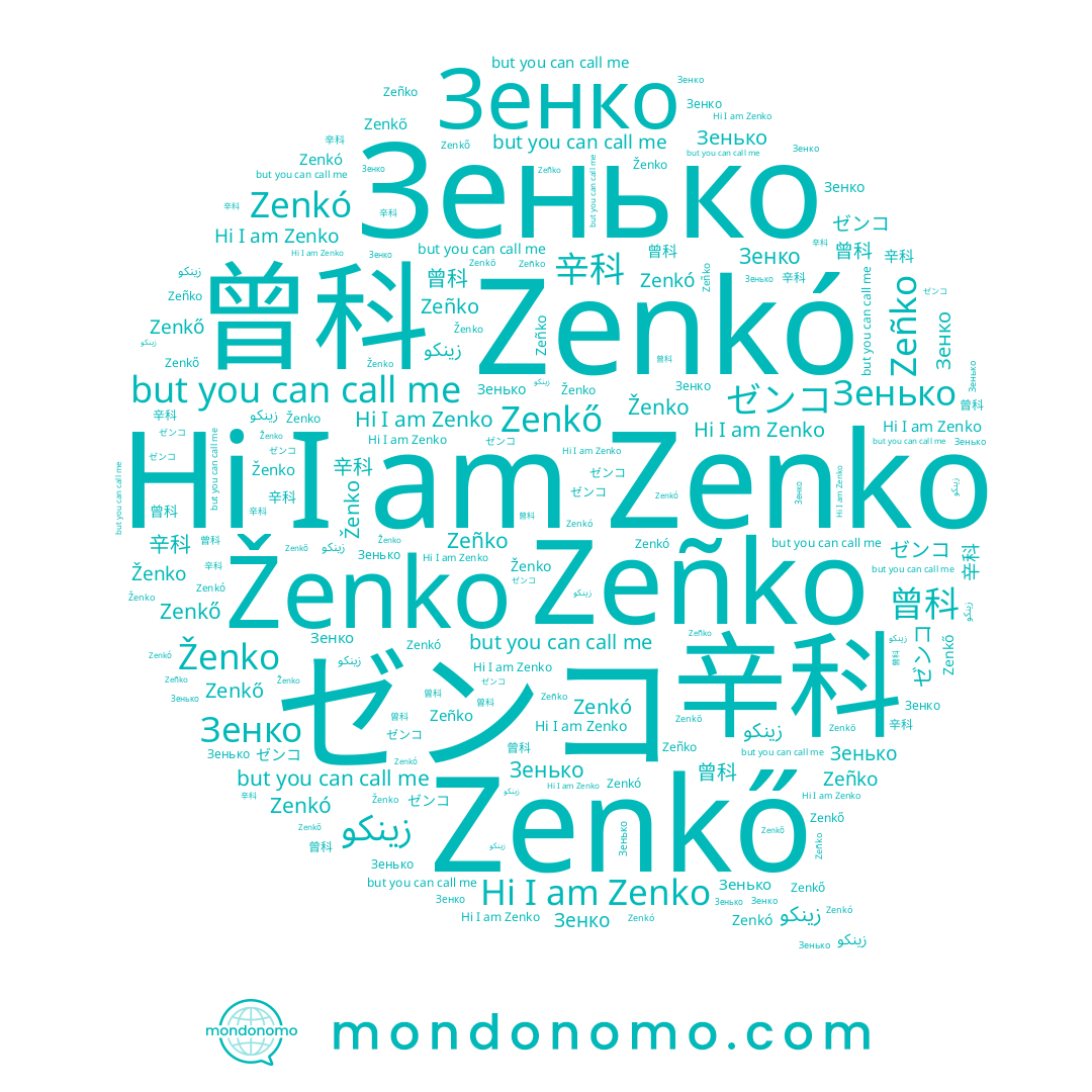 name 辛科, name زينكو, name Зенко, name ゼンコ, name Zeñko, name Зенько, name Ženko, name 曾科, name Zenkó, name Zenko, name Zenkő