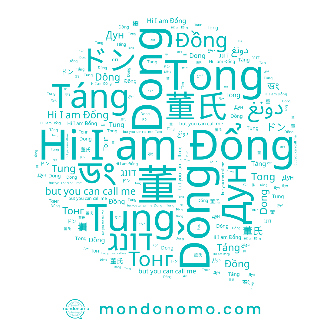 name Dong, name 董, name ドン, name دونغ, name Táng, name Тонг, name 董氏, name ডং, name Đổng, name Tung, name Tong, name Dǒng, name דונג, name Дун, name 동, name Đồng