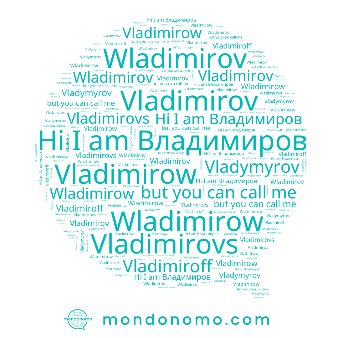 name Vladimirov, name Wladimirow, name Владимиров, name Vladimiroff, name Wladimirov, name Vladimirovs, name Vladymyrov, name Vladimirow