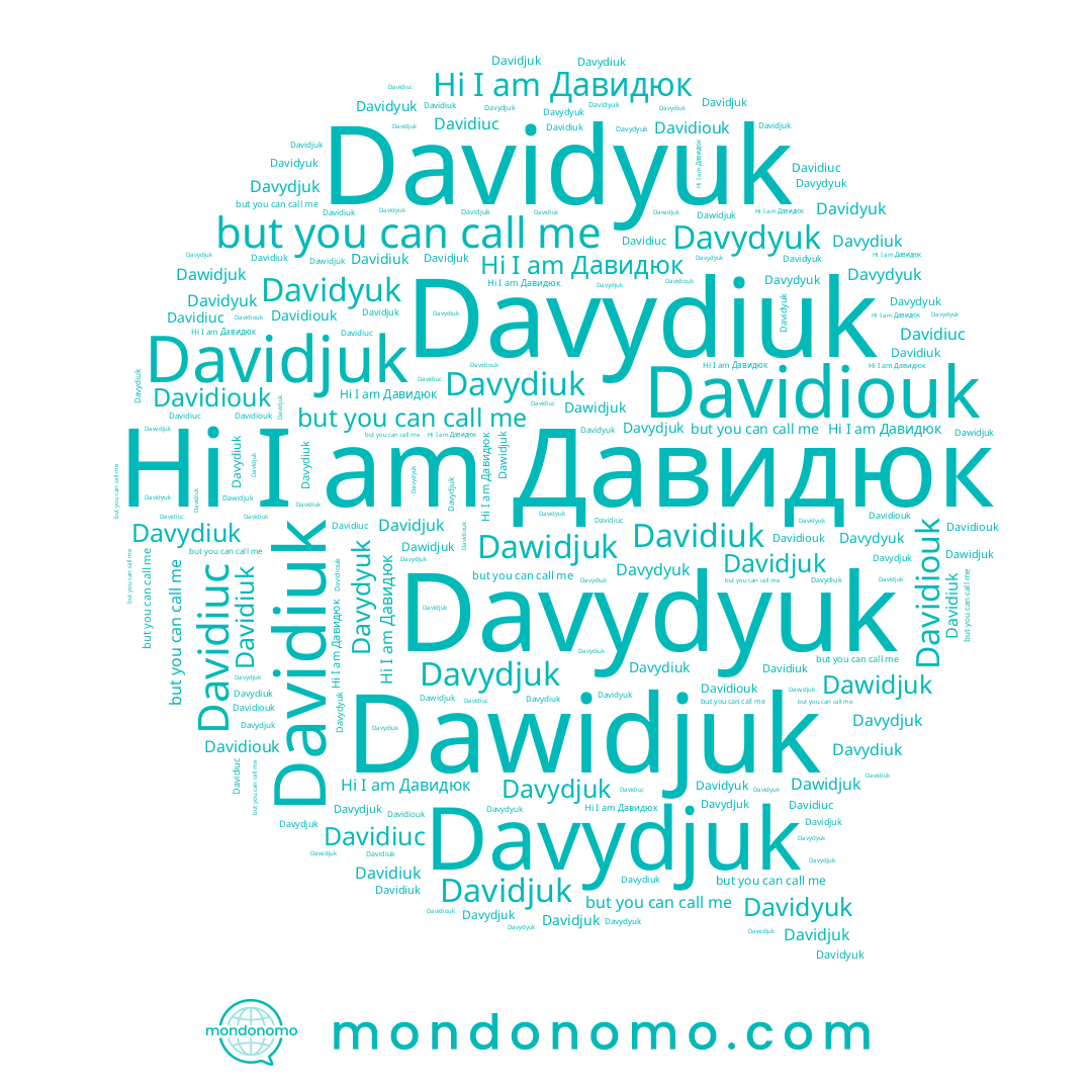 name Давидюк, name Davydiuk, name Dawidjuk, name Davidiuc, name Davidiouk, name Davidyuk, name Davidiuk, name Davidjuk, name Davydjuk, name Davydyuk