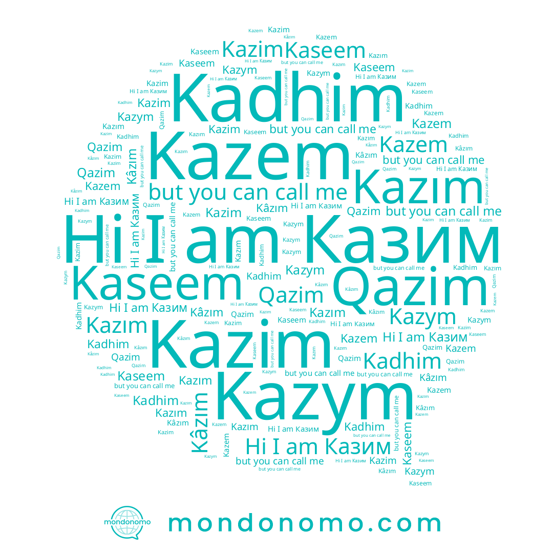 name Kazem, name Kazym, name Kazım, name Qazim, name Kâzım, name Kaseem, name Kazim, name Kadhim, name Казим