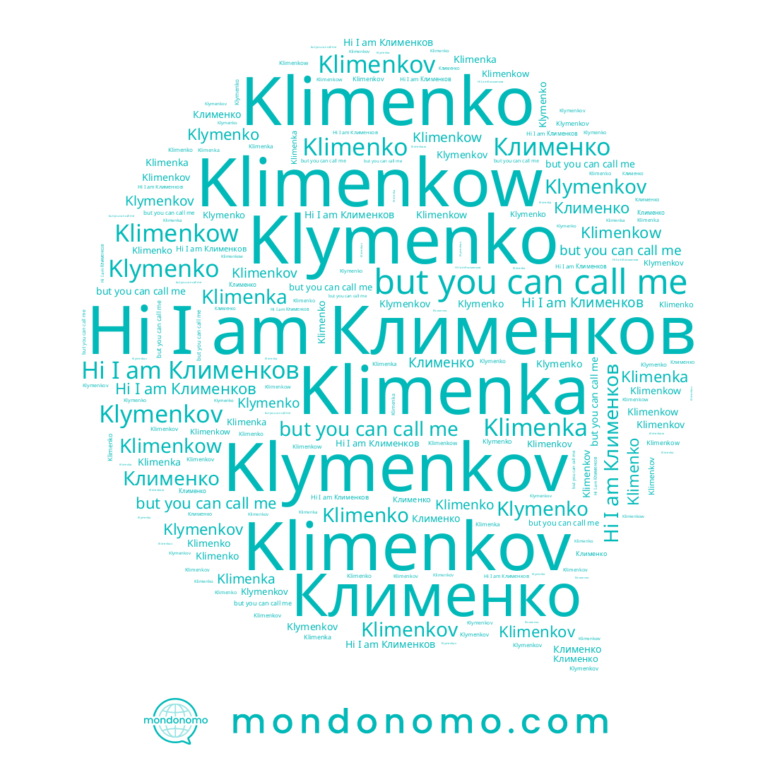 name Klimenko, name Klimenkow, name Klimenka, name Клименко, name Клименков, name Klimenkov, name Klymenko