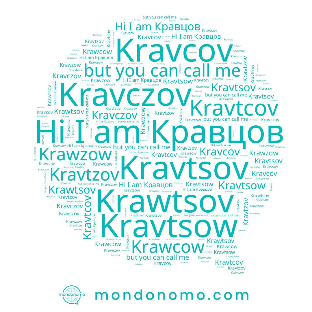 name Кравцов, name Kravcov, name Krawtsov, name Krawcow, name Kravtcov, name Kravtsow, name Krawzow, name Kravtzov, name Kravtsov