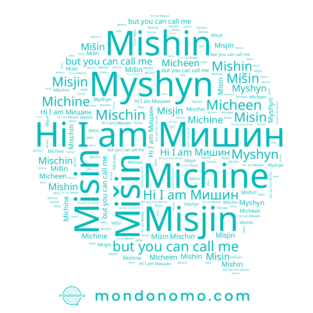 name Mishin, name Micheen, name Myshyn, name Michine, name Mišin, name Mischin, name Мишин