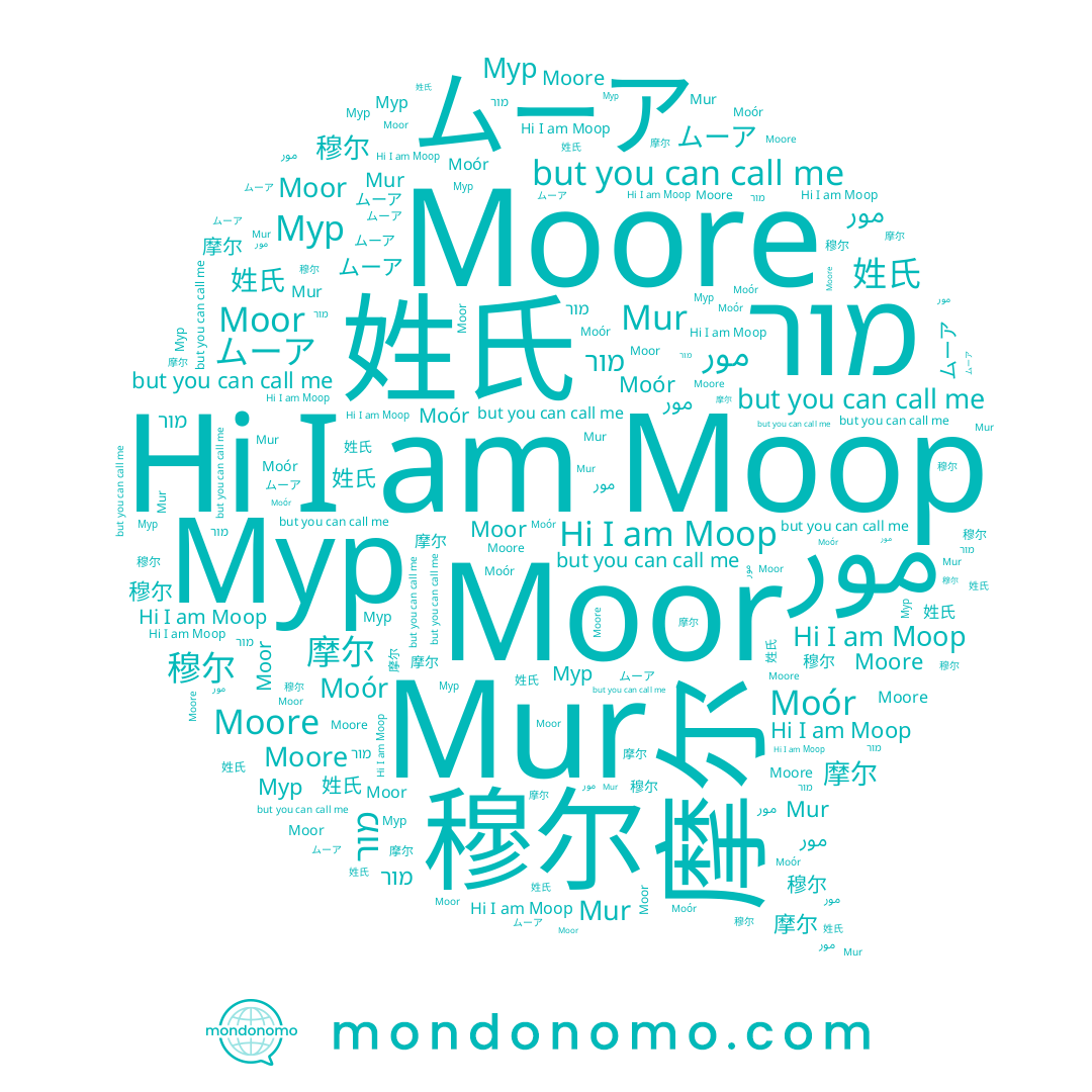 name 穆尔, name 摩尔, name מור, name مور, name Moór, name Moore, name Mur, name Моор, name Мур, name 姓氏, name Moor, name ムーア