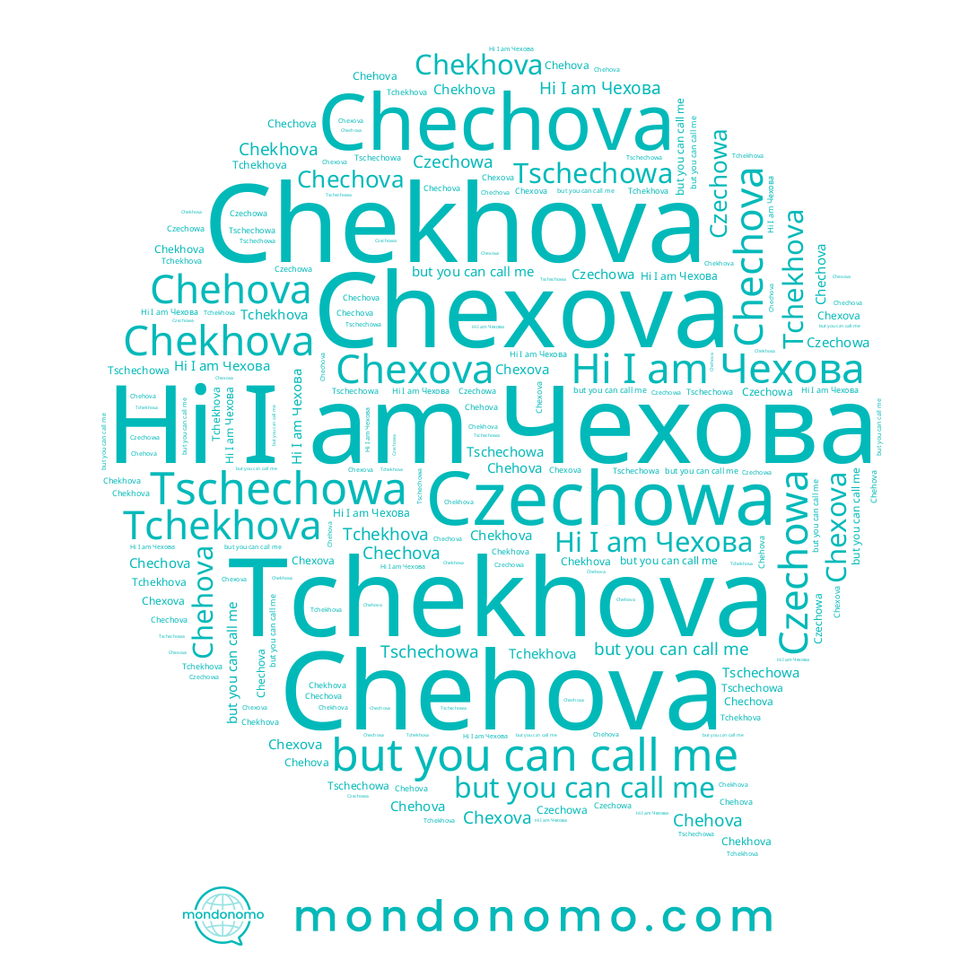 name Чехова, name Tchekhova, name Chehova, name Chechova, name Chekhova, name Tschechowa, name Chexova