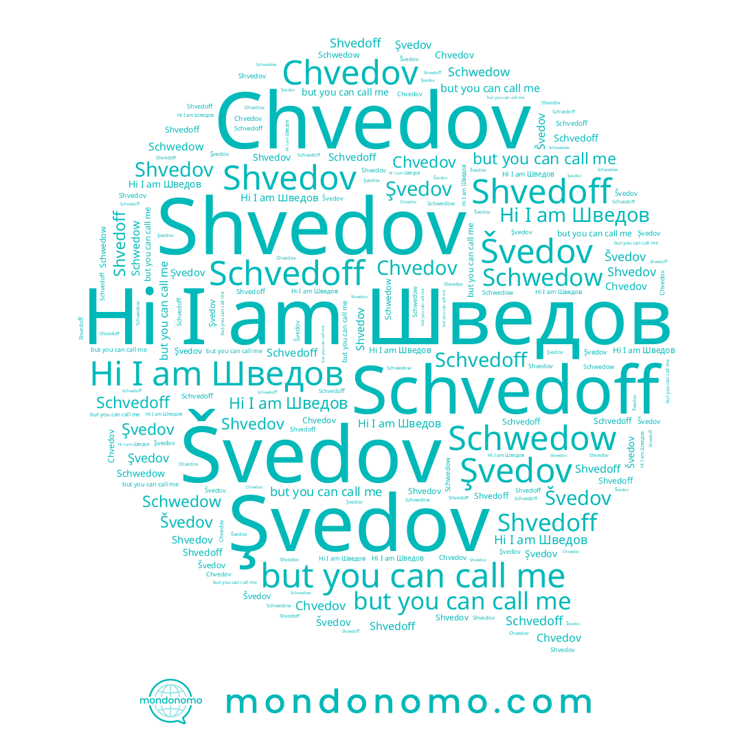 name Shvedoff, name Şvedov, name Chvedov, name Шведов, name Schwedow, name Shvedov, name Schvedoff