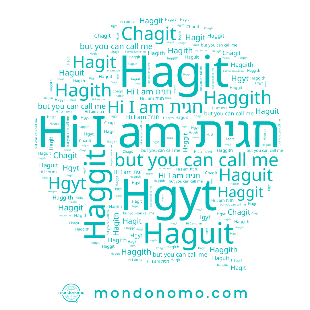 name Haggit, name Haggith, name Hagith, name Chagit, name Haguit, name Hagit, name חגית
