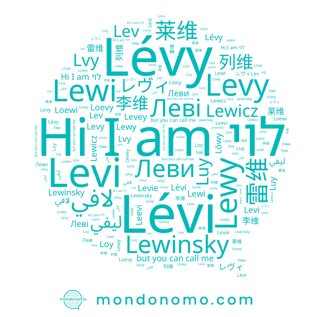 name Levey, name Leevi, name Levie, name Löwy, name Lewy, name Levi, name Luy, name Lewinsky, name Levy, name لافي, name Lévi, name לוי, name Loevy, name Lewicz, name 李维, name Loewi, name Lev, name Loy, name レヴィ, name 列维, name Lvy, name Леви, name Леві, name Lévy, name 雷维, name ليفي, name 莱维, name Lewi