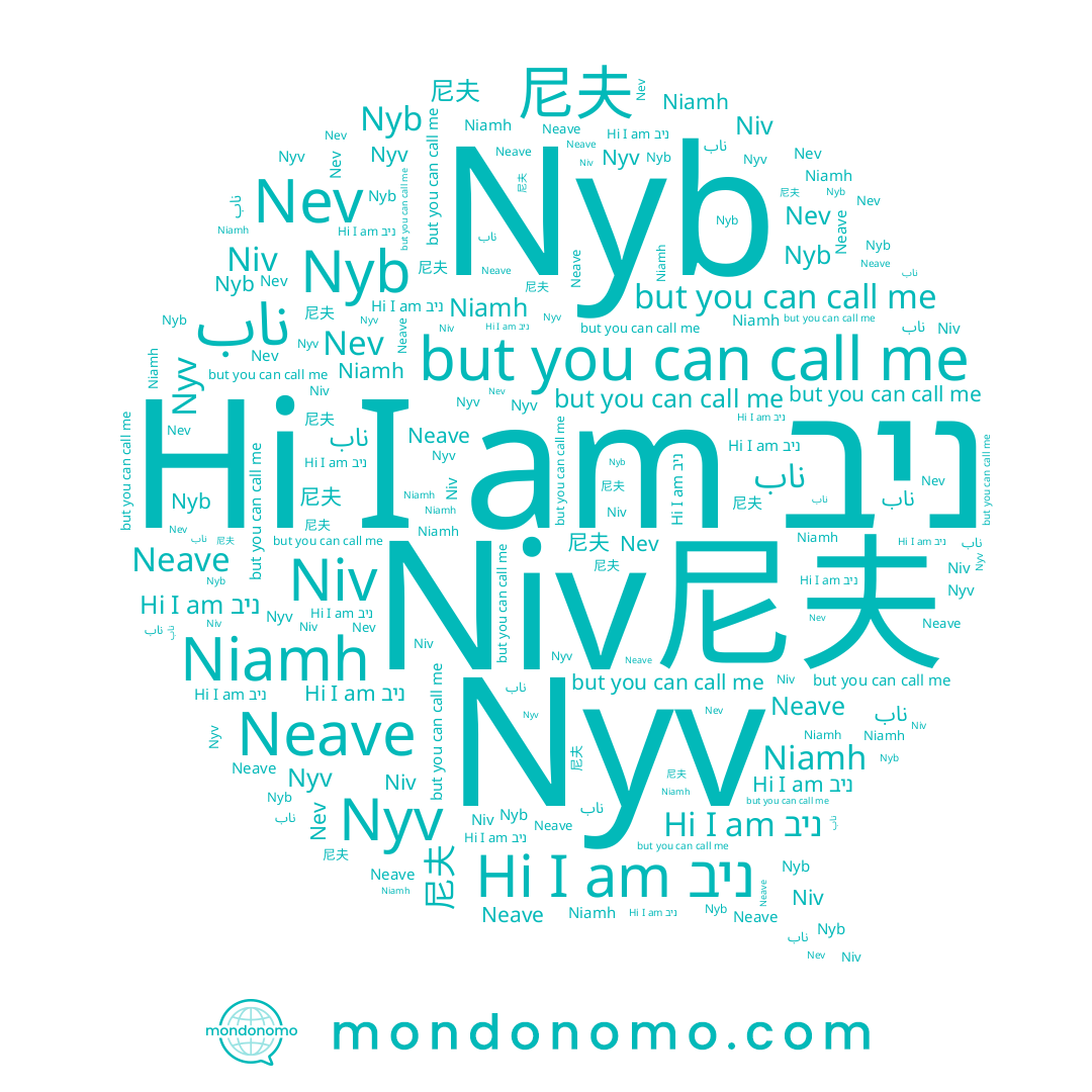 name Niamh, name Nyv, name 尼夫, name Niv, name ניב, name Neave