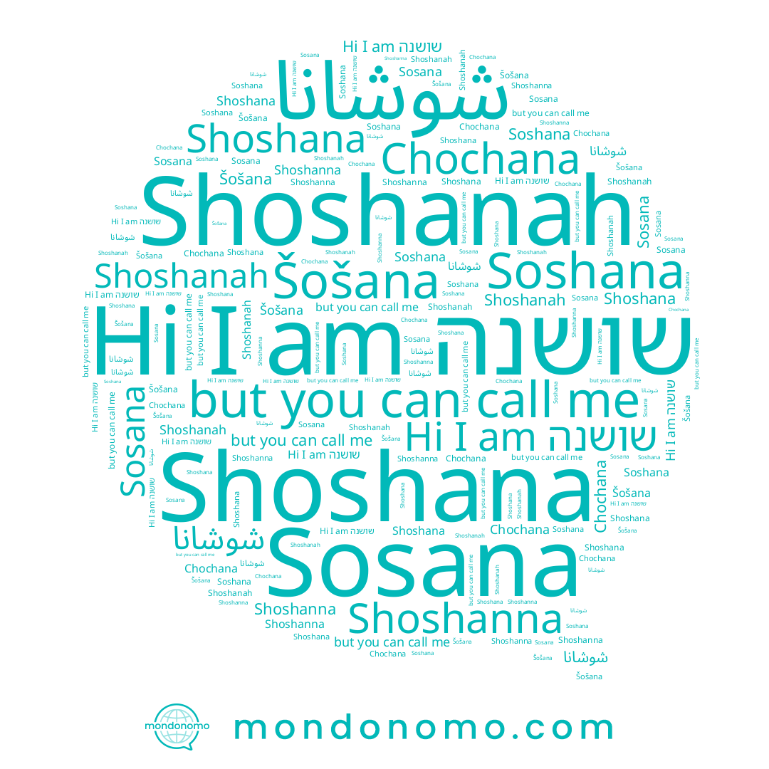 name شوشانا, name Shoshana, name Shoshanah, name Šošana, name Sosana, name שושנה, name Shoshanna, name Chochana, name Soshana