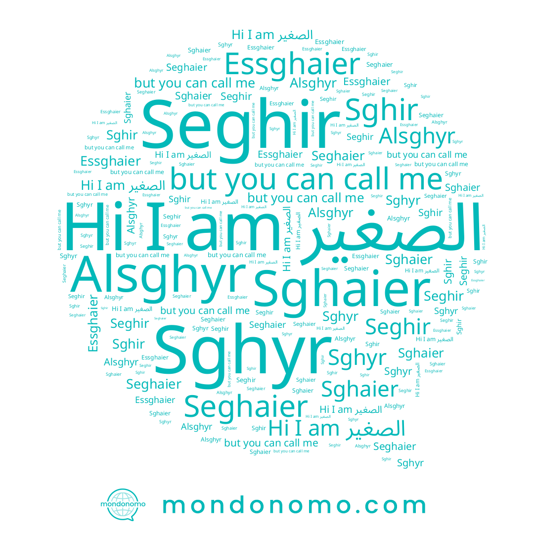 name Seghir, name الصغير, name Alsghyr, name Essghaier, name Sghaier, name Seghaier, name Sghir