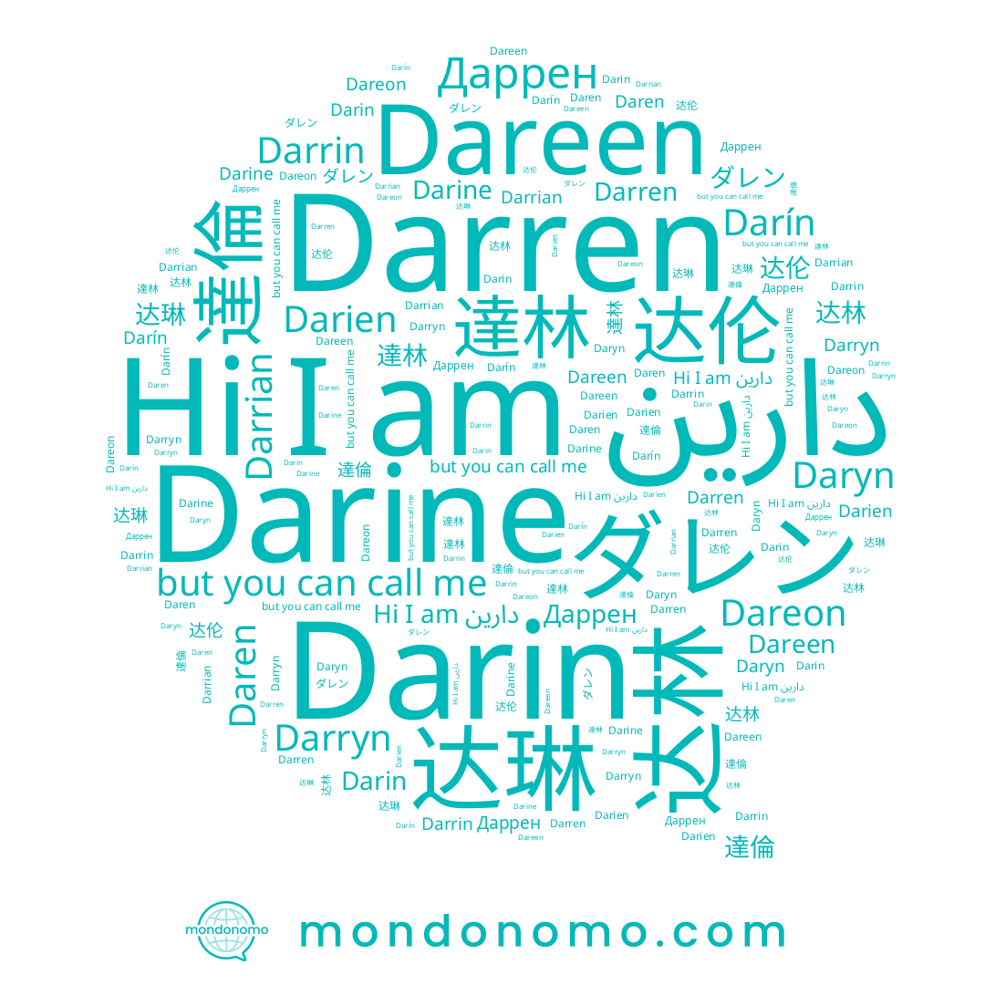 name Daryn, name Darin, name Dareen, name ダレン, name Darryn, name Darrin, name Darien, name 達林, name Darren, name Darrian, name 达琳, name Даррен, name Dareon, name دارين, name Darín, name Darine, name Daren, name 達倫, name 达伦, name 达林