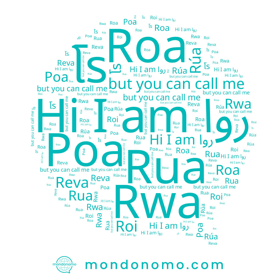 name Roa, name Rúa, name روا, name Роа, name Roi, name Rua, name Reva, name โร