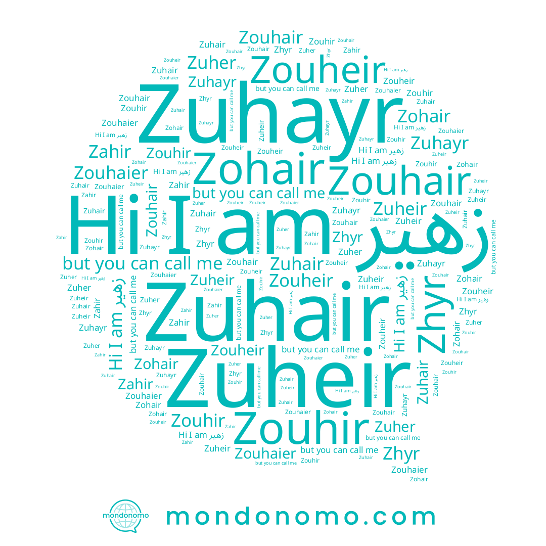 name Zouhaier, name Zuheir, name Zahir, name Zuher, name Zohair, name Zouhir, name Zher, name زهير, name Zouhair, name Zouheir, name Zuhayr, name Zuhair, name Zhyr