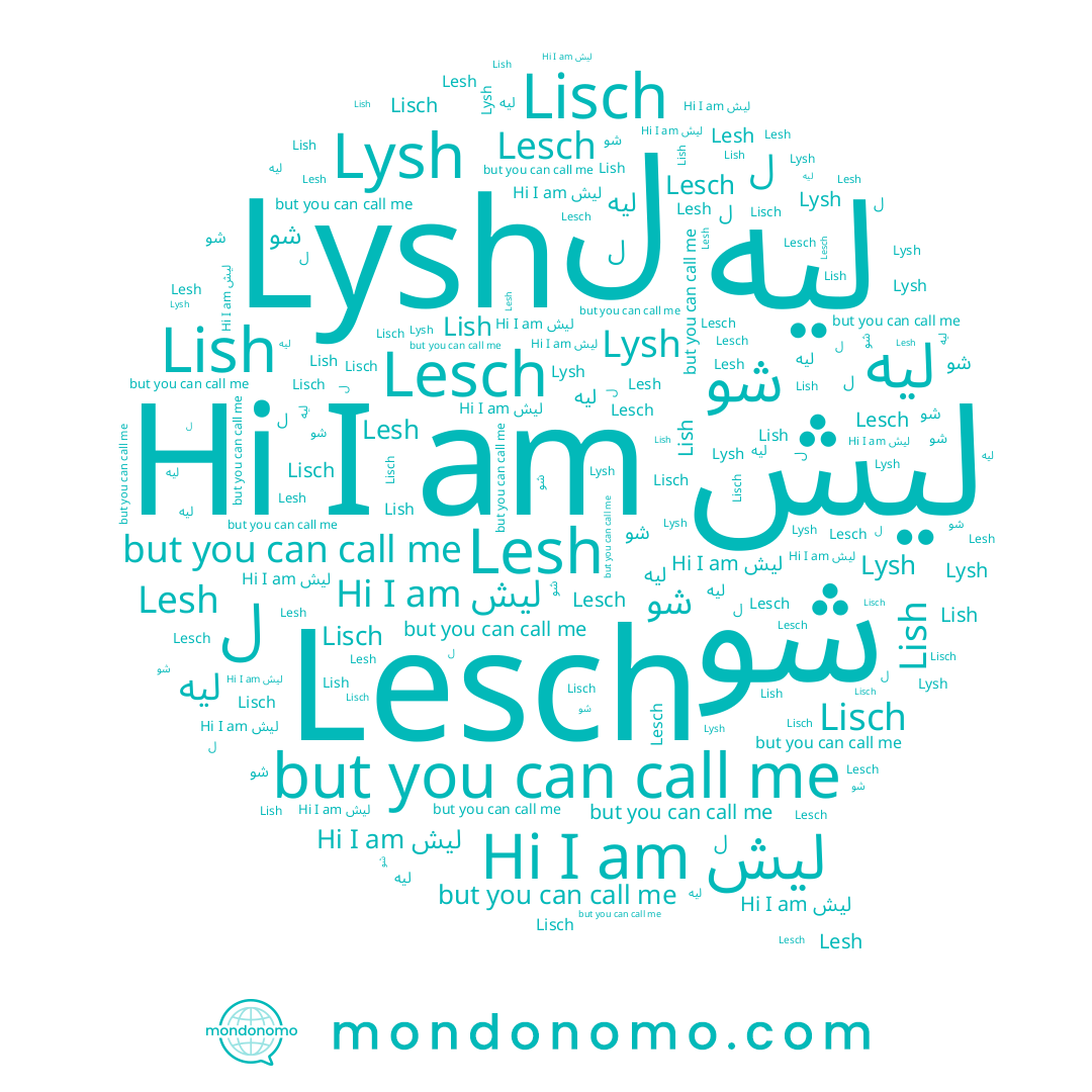 name ليه, name Lysh, name ليش, name Lesh, name Lish, name شو, name Lisch, name Lesch