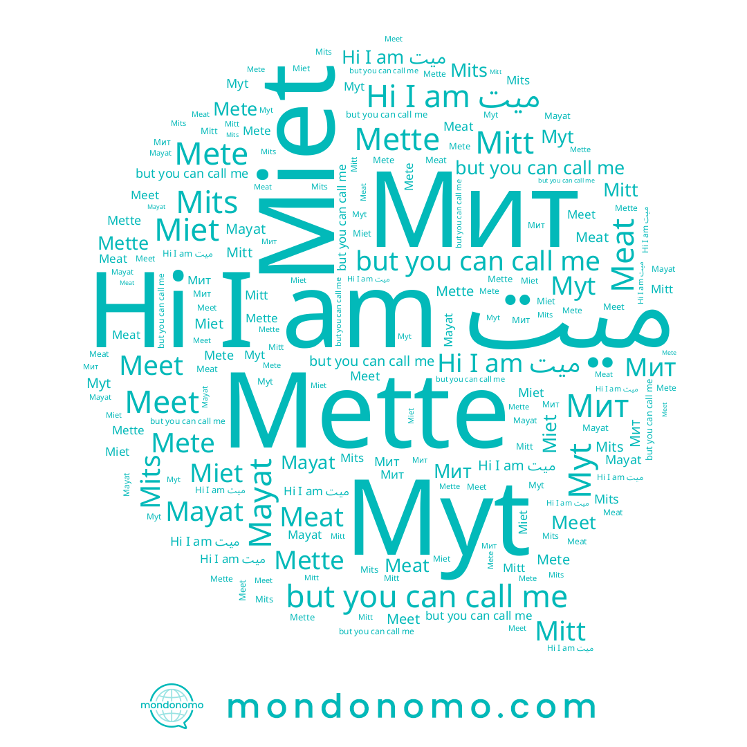 name Mete, name Meet, name Mits, name Mitt, name Мит, name ميت, name Mayat, name Mette