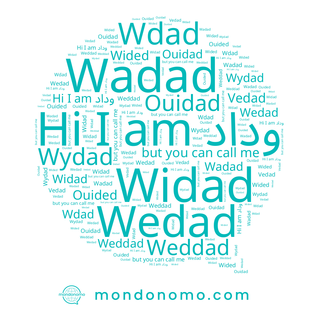 name Ouided, name Vedad, name وداد, name Wided, name Wdad, name Weddad, name Wydad, name Wadad, name Ouidad, name Wedad, name Widad