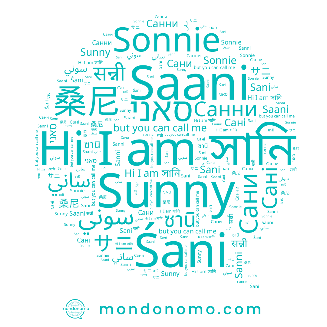 name ซานิ, name सन्नी, name Sani, name Saani, name Śani, name Sanni, name Санни, name সানি, name サニ, name Sonnie, name Сані, name سوني, name ساني, name Sunny, name 桑尼, name סאני