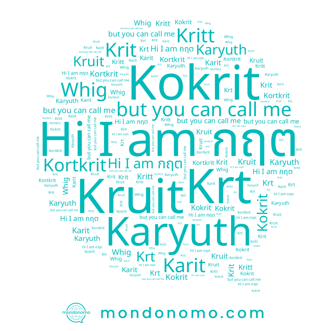 name Kruit, name Krit, name Kritt, name Karit, name Kortkrit, name กฤต, name Kokrit, name Karyuth