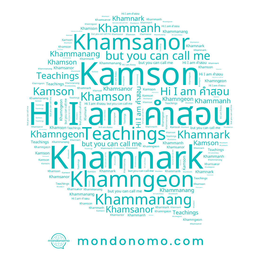 name Khammanh, name Khamson, name Khamnark, name Khamngeon, name Khamsanor, name Kamson, name Khammanang