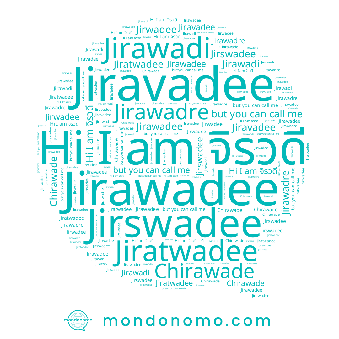 name Jirawadee, name Chirawade, name Jirawadi, name Jirawadre, name Jiravadee, name Jirswadee, name จิรวดี, name Jiratwadee