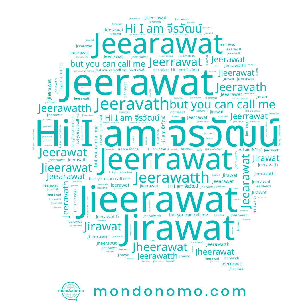 name Chirawat, name จีรวัฒน์, name Jeeravath, name Jirawat, name Jeerawat, name Jeearawat, name Jieerawat, name Jheerawat, name Jeerrawat, name Jeerawatth