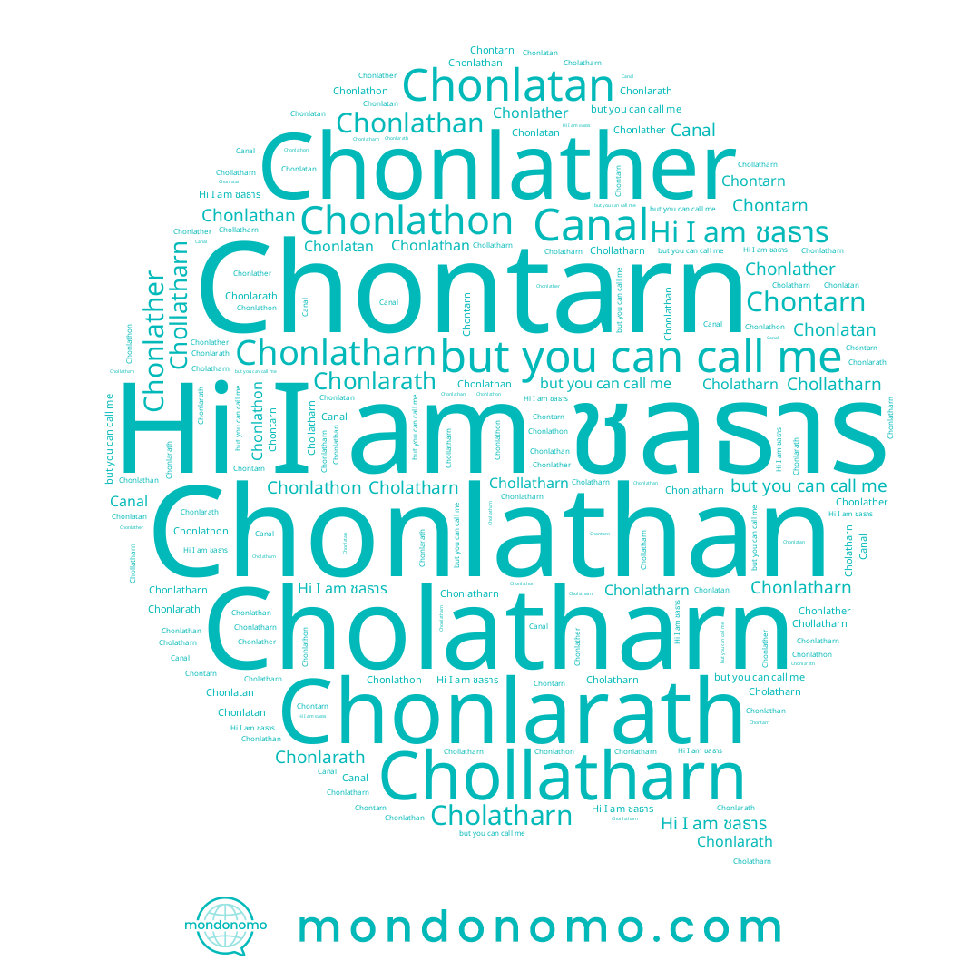 name ชลธาร, name Canal, name Chonlarath, name Chontarn, name Chonlathon, name Cholatharn, name Chonlatharn, name Chonlather, name Chonlathan, name Chollatharn, name Chonlatan
