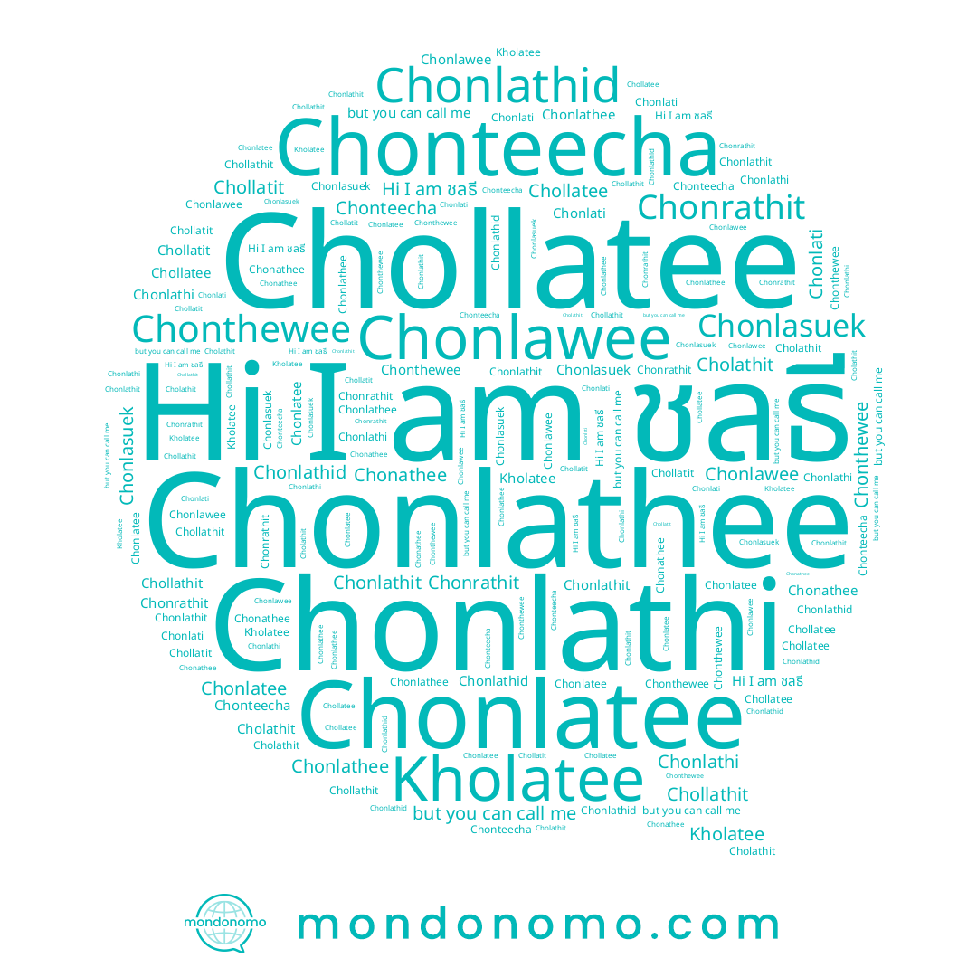 name Kholatee, name Chonlati, name Chollatee, name Chonlathee, name Chonlawee, name Chonthewee, name Chonlatee, name Cholathit, name Chonlasuek, name Chollatit, name Chonrathit, name Chonlathid, name Chollathit, name Chonathee, name Chonlathi, name Chonlathit, name Chonteecha, name ชลธี