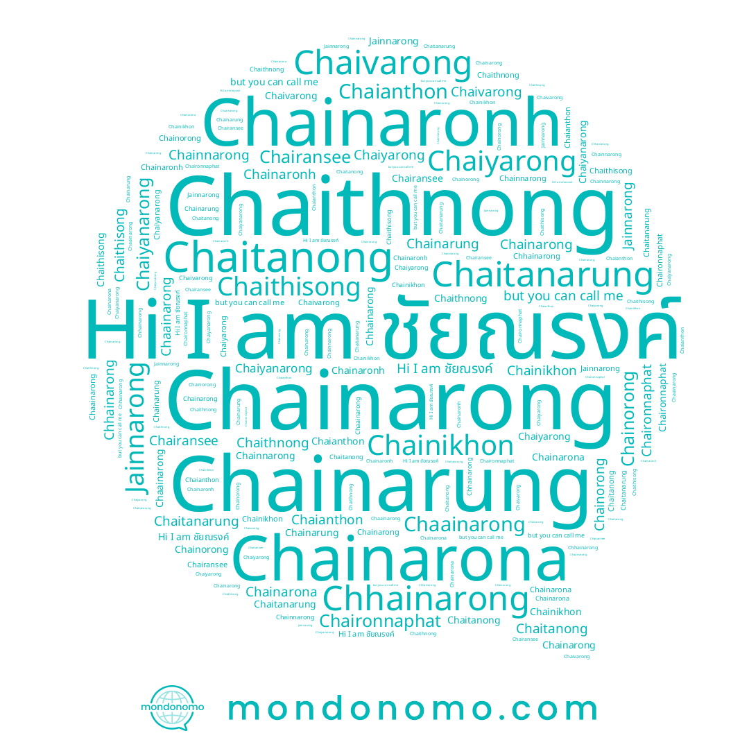 name Chaironnaphat, name Chainorong, name Chainaronh, name Jainnarong, name Chhainarong, name Chainikhon, name Chaiyarong, name Chainarona, name Chainarong, name Chaianthon, name Chaivarong, name Chaiyanarong, name Chairansee, name ชัยณรงค์, name Chaithnong, name Chaainarong, name Chainarung, name Chaithisong, name Chaitanong, name Chaitanarung
