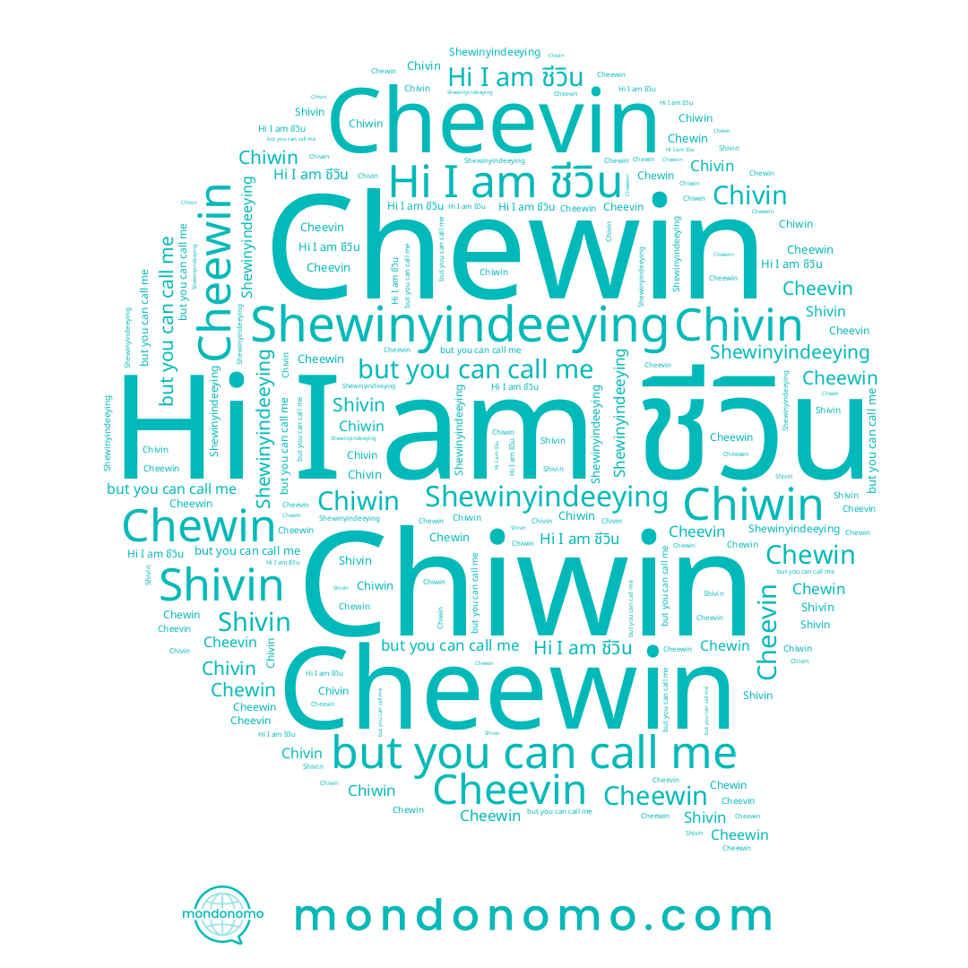 name ชีวิน, name Chewin, name Cheewin, name Chiwin, name Cheevin, name Shewinyindeeying, name Chivin, name Shivin