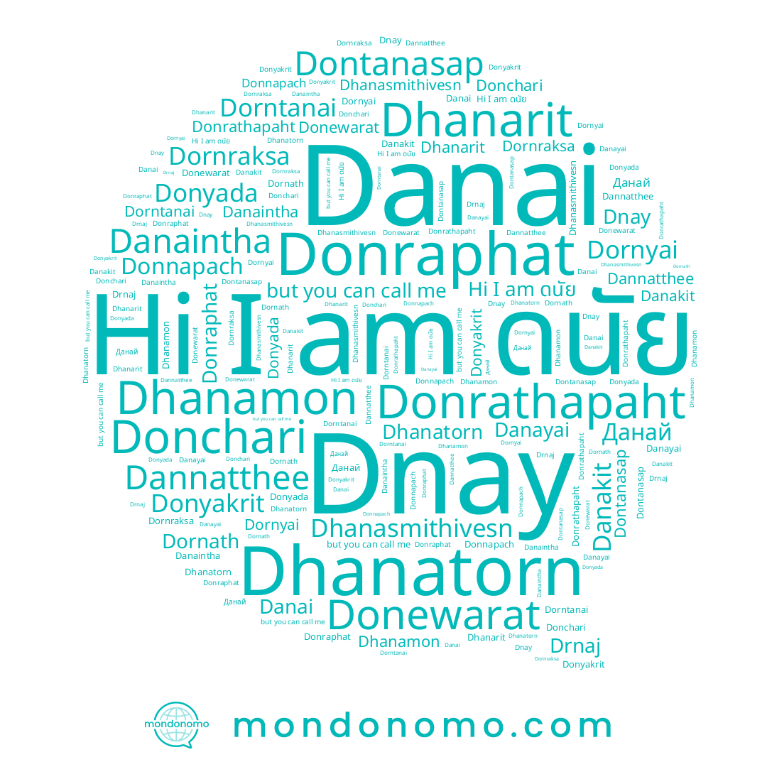 name Dnay, name Drnaj, name Donraphat, name Danayai, name Danakit, name Dhanatorn, name Dornath, name Donewarat, name Dhanamon, name Donyada, name Dannatthee, name Danaintha, name Danai, name Dornyai, name Dhanasmithivesn, name Dornraksa, name Donchari, name Donyakrit, name Donnapach, name Данай, name Dontanasap, name Dorntanai, name ดนัย, name Dhanarit, name Donrathapaht