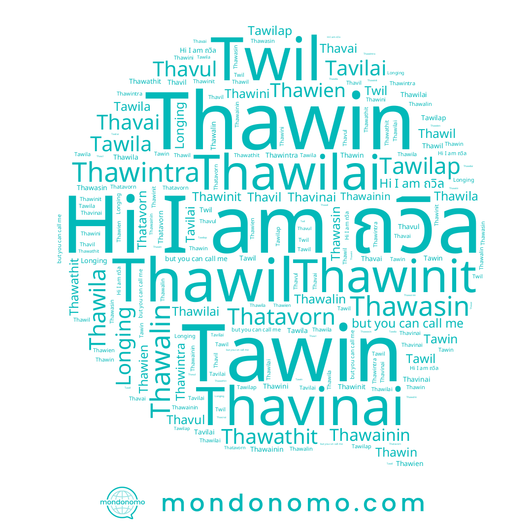 name Tavilai, name Tawilap, name Thawainin, name Thatavorn, name Tawil, name Thawilai, name Tawin, name Thawien, name Thawin, name Thavul, name Thawintra, name Thavinai, name Thawasin, name Thawila, name Thawathit, name Thawinit, name Tawila, name Thavai, name Twil, name Longing, name ถวิล, name Thawalin, name Thawini, name Thawil, name Thavil