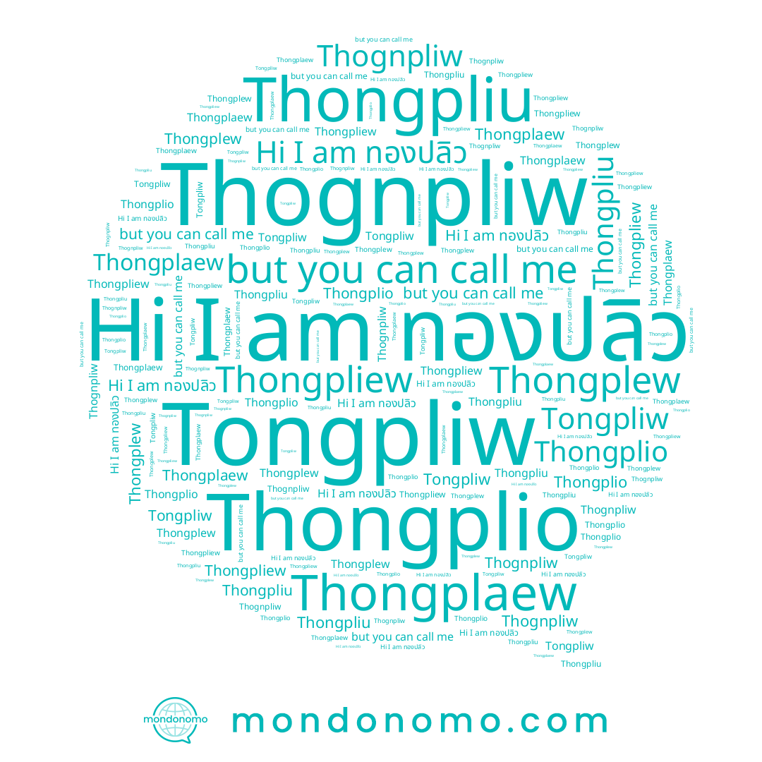 name Tongpliw, name Thongplaew, name ทองปลิว, name Thongplew, name Thongpliu, name Thongplio, name Thongpliew