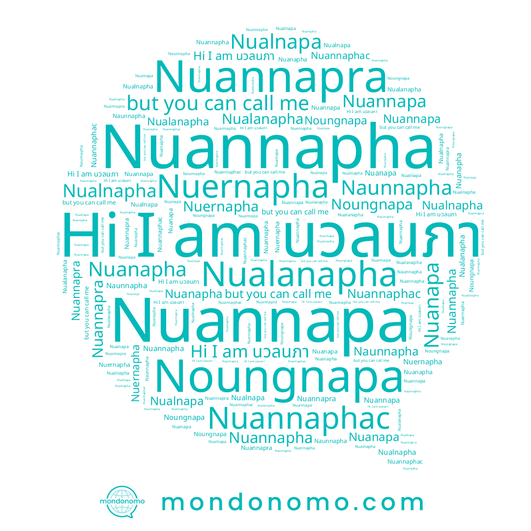 name Nualnapa, name นวลนภา, name Nualnapha, name Nuanapha, name Nuernapha, name Nuannapha, name Nuannapa, name Nuanapa, name Noungnapa, name Nuannapra, name Nualanapha, name Naunnapha