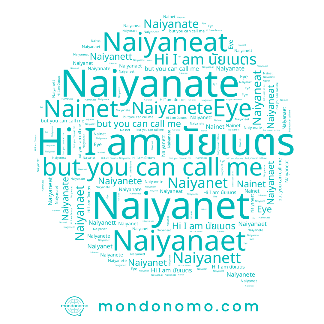 name Naiyanate, name Naiyanaet, name Naiyanett, name Naiyaneat, name Naiyanet, name นัยเนตร, name Nainet, name Naiyanete