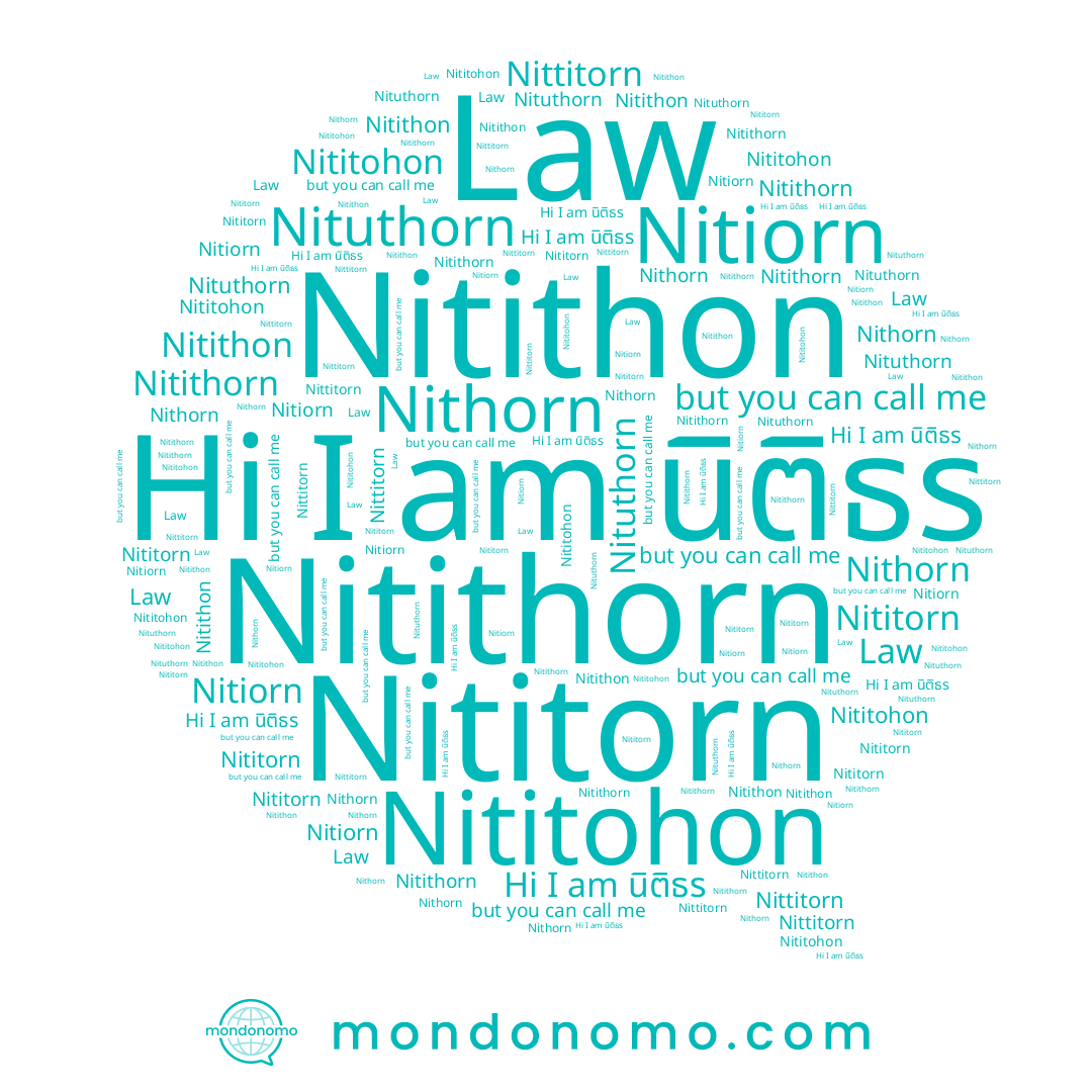 name Nititohon, name Nithorn, name Law, name Nitithon, name นิติธร, name Nittitorn, name Nitiorn, name Nitithorn, name Nituthorn, name Nititorn