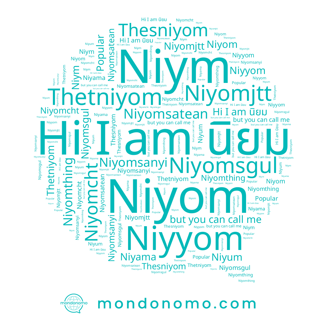 name Niyomsanyi, name Niyomthing, name นิยม, name Niyum, name Niym, name Niyama, name Niyom, name Niyomsgul, name Thesniyom, name Thetniyom, name Niyomsatean