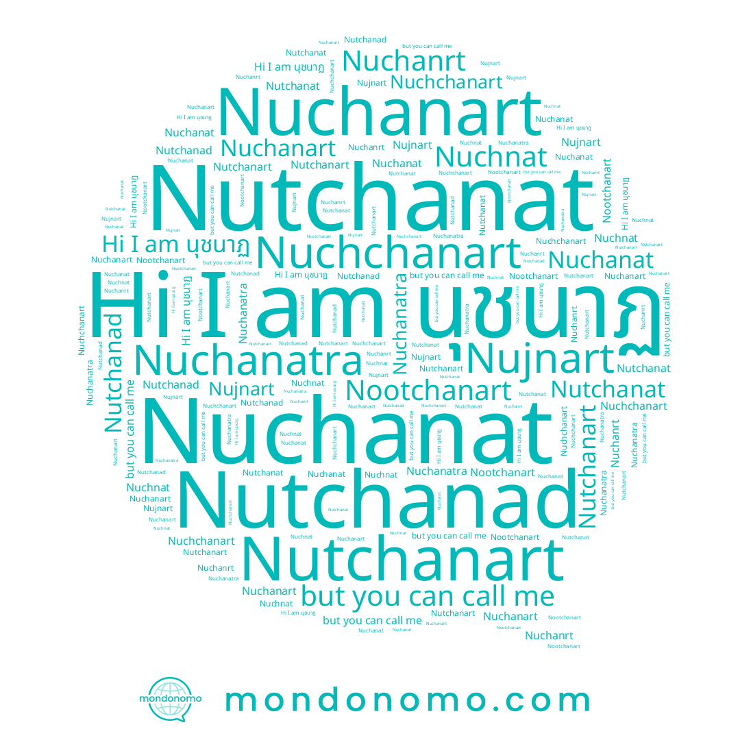 name Nootchanart, name Nutchanad, name Nuchanart, name Nuchchanart, name Nuchanatra, name Nuchnat, name Nuchanat, name Nutchanart, name Nutchanat, name Nujnart, name นุชนาฏ